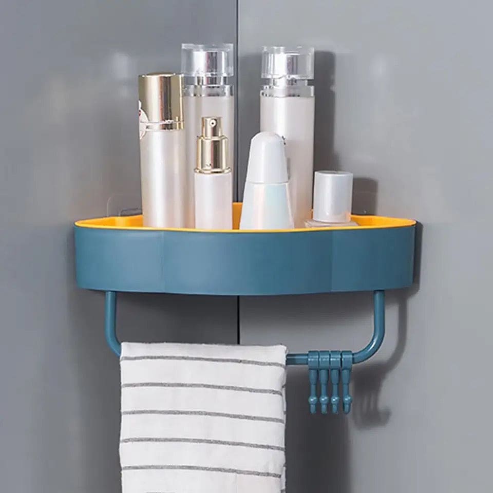 Bathroom Corner Shelf, Wall-Mounted Corner Shelf Storage Rack, kitchen Punch Free Organizer Bathroom Corner Shelf, Wall-Mounted Corner Shelf Storage Rack, kitchen Punch Free Organizer